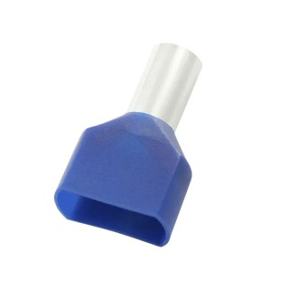 RS PRO Insulated Crimp Bootlace Ferrule Blue Nylon Insulation 14 AWG Wire Size 2.9 mm Pin Diameter 13 mm Pin Length 178-8744