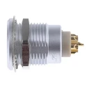 LEMO Circular Connector 7 Contacts Panel Mount 18 mm Socket Female IP50 Brass Housing 2B Series EGG.2B.307.CLL