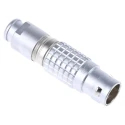 LEMO Circular Connector 7 Contacts Cable Mount 15 mm Plug Male IP50 2B Series FGG.2B.307.CLAD92Z