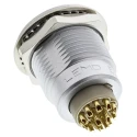 LEMO Circular Connector 14 Contacts Panel Mount 18 mm Socket Female IP50 2B Series EGG.2B.314.CLL