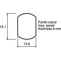 LEMO Circular Connector 14 Contacts Panel Mount 18 mm Socket Female IP50 2B Series EGG.2B.314.CLL