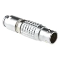 LEMO Industrial Circular Connector, 10 Contacts, Male Plug, Cable Mount, 15 mm Size, Brass Housing, Gold FGG.2B.310.CLAD92Z