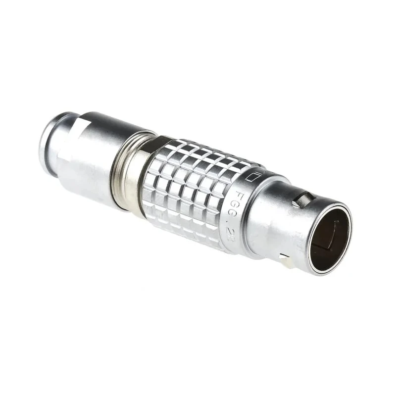 LEMO Industrial Circular Connector, 10 Contacts, Male Plug, Cable Mount, 15 mm Size, Brass Housing, Gold FGG.2B.310.CLAD92Z