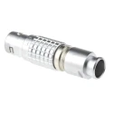 LEMO Industrial Circular Connector, 10 Contacts, Male Plug, Cable Mount, 15 mm Size, Brass Housing, Gold FGG.2B.310.CLAD92Z