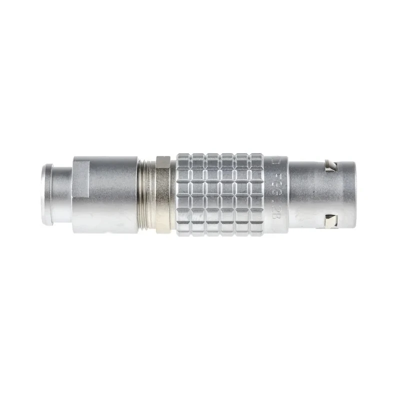 LEMO Industrial Circular Connector, 10 Contacts, Male Plug, Cable Mount, 15 mm Size, Brass Housing, Gold FGG.2B.310.CLAD92Z