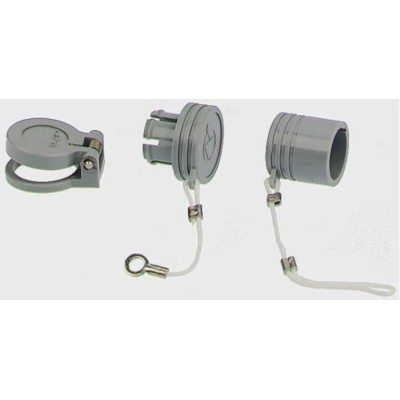 LEMO Circular Connector Dust Cap Male/Female 2B Series MIL 1344A Brass Chrome Plated Stainless Steel BFG.2B.100.PCSG