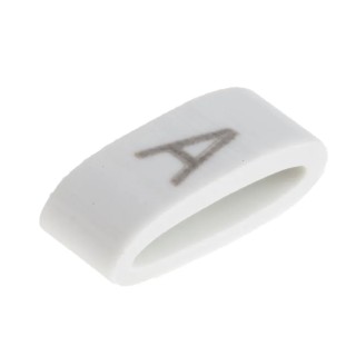 HellermannTyton Pre-Printed Slide-On Cable Marker Black Legend White PVC Material for 1.8-6.3 mm Cable Diameter HODS85