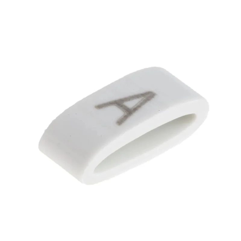 HellermannTyton Pre-Printed Slide-On Cable Marker Black Legend White PVC Material for 1.8-6.3 mm Cable Diameter HODS85