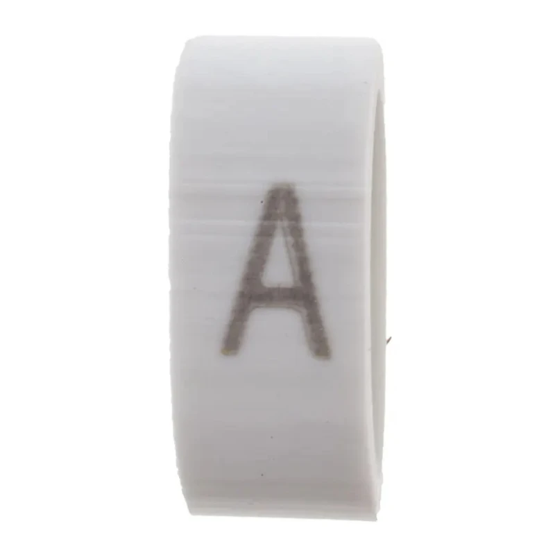 HellermannTyton Pre-Printed Slide-On Cable Marker Black Legend White PVC Material for 1.8-6.3 mm Cable Diameter HODS85