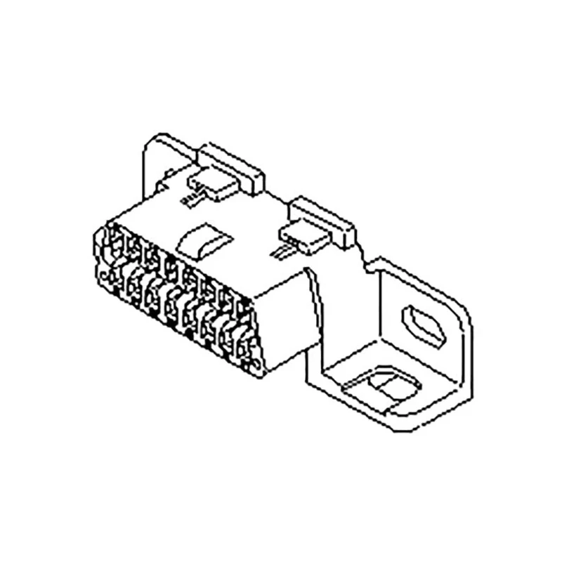 Molex OBD-II Male Crimp Connector Housing 4 mm Pitch 16 Way 2 Row Angled 51116-1601