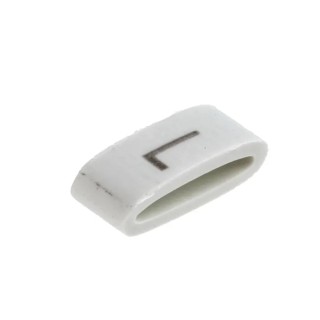 HellermannTyton Slide-On Cable Marker Black, Pre-printed "L", For 1.8 to 6.3 mm Cable, Polyvinyl Chloride, 4.5mm HODS85