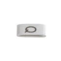 HellermannTyton Slide-On Cable Marker Black Pre-printed "Q" 6.3 mm Cable White 1.8 mm Cable HODS85
