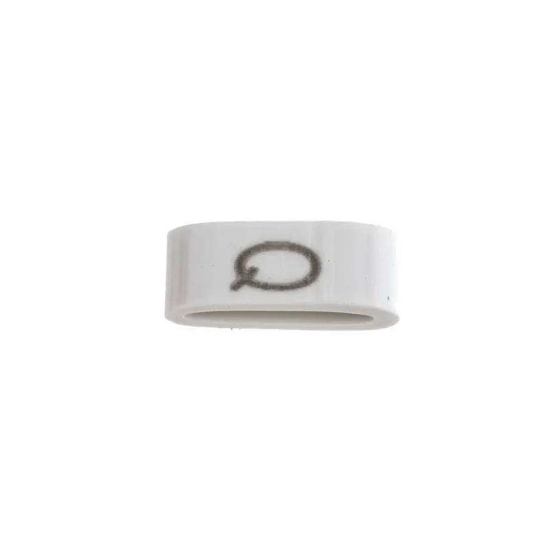 HellermannTyton Slide-On Cable Marker Black Pre-printed "Q" 6.3 mm Cable White 1.8 mm Cable HODS85
