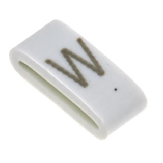 HellermannTyton Slide-On Cable Marker Black on White for 1.8 to 6.3 mm Cable Diameter HODS85