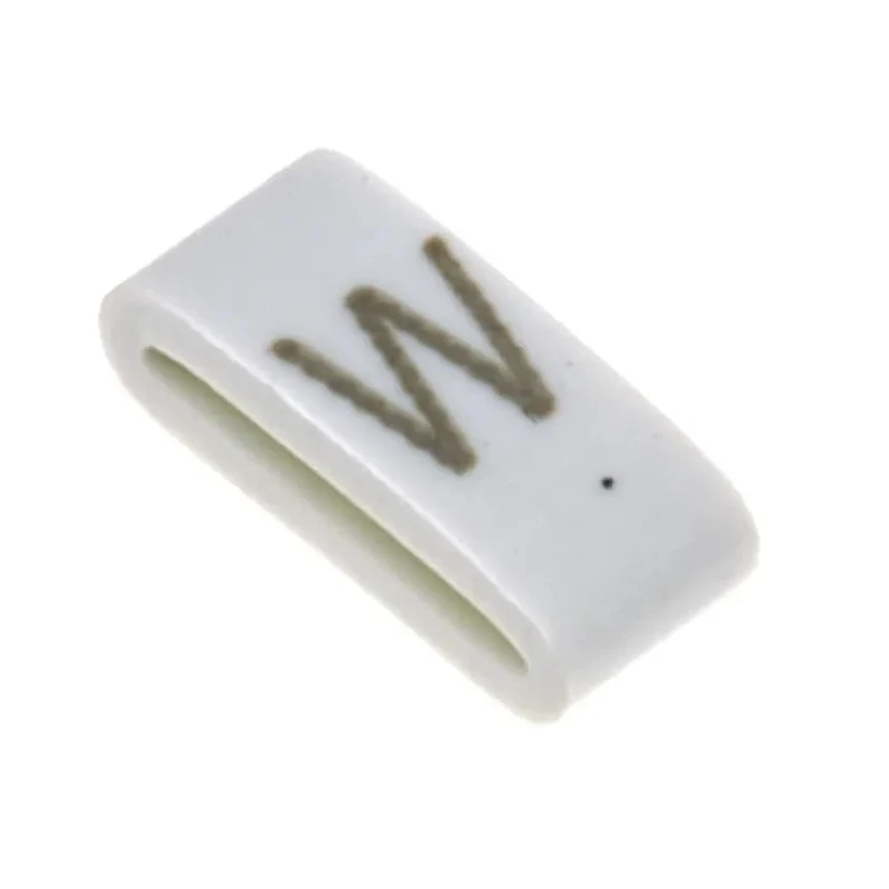 HellermannTyton Slide-On Cable Marker Black on White for 1.8 to 6.3 mm Cable Diameter HODS85