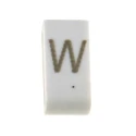 HellermannTyton Slide-On Cable Marker Black on White for 1.8 to 6.3 mm Cable Diameter HODS85