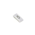 HellermannTyton Slide-On Cable Marker, Black Legend "5", White PVC Material, Fits 1.8 mm to 6.3 mm Cable Diameter HODS85