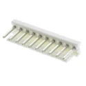 TE Connectivity MTA-156 Series Straight Through Hole Pin Header, 10 Contacts, 3.96 mm Pitch, 1 Row, Unshrouded 1-640445-0