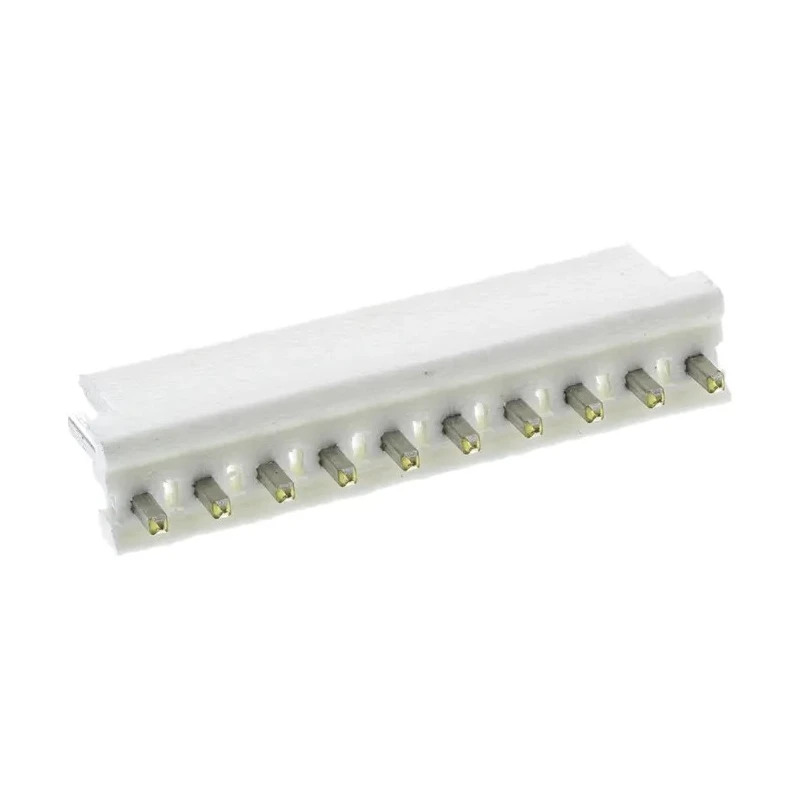 TE Connectivity MTA-156 Series Straight Through Hole Pin Header, 10 Contacts, 3.96 mm Pitch, 1 Row, Unshrouded 1-640445-0