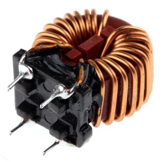 Wurth Elektronik 1 mH Manganese Zinc Ferrite Leaded Inductor Radial Mount 6A Max DC Current 13mΩ Max DC Resistance 744823601