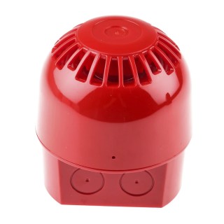 Klaxon Sonos Series Electronic Sounder Surface Mount, Red, IP65, 106 dB, 60V DC, 32-Tone PSS-0020
