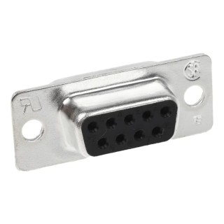 TE Connectivity AMPLIMITE HD-20 9 Way Straight 2.77 mm Pitch Panel Mount D-Sub Connector Female 5-747905-2