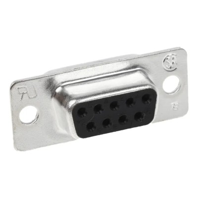 TE Connectivity AMPLIMITE HD-20 9 Way Straight 2.77 mm Pitch Panel Mount D-Sub Connector Female 5-747905-2