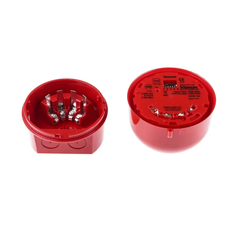 Klaxon Sonos Series Electronic Sounder Surface Mount, Red, IP65, 106 dB, 60V DC, 32-Tone PSS-0020