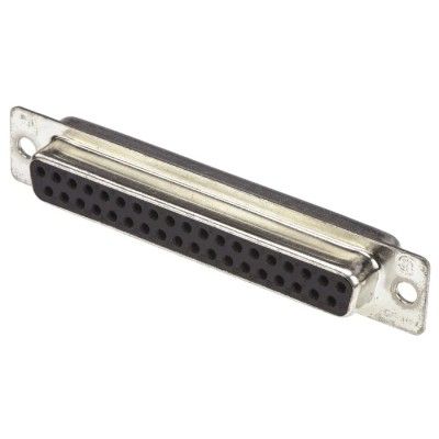 TE Connectivity AMPLIMITE HD-20 37 Way Straight 2.77 mm Pitch Panel Mount D-Sub Connector Female 5-747917-2