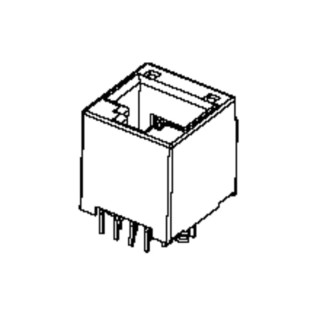 Molex RJ45 Connector Female Surface Mount Cat3 Unshielded Vertical 1 Port 6 Way 