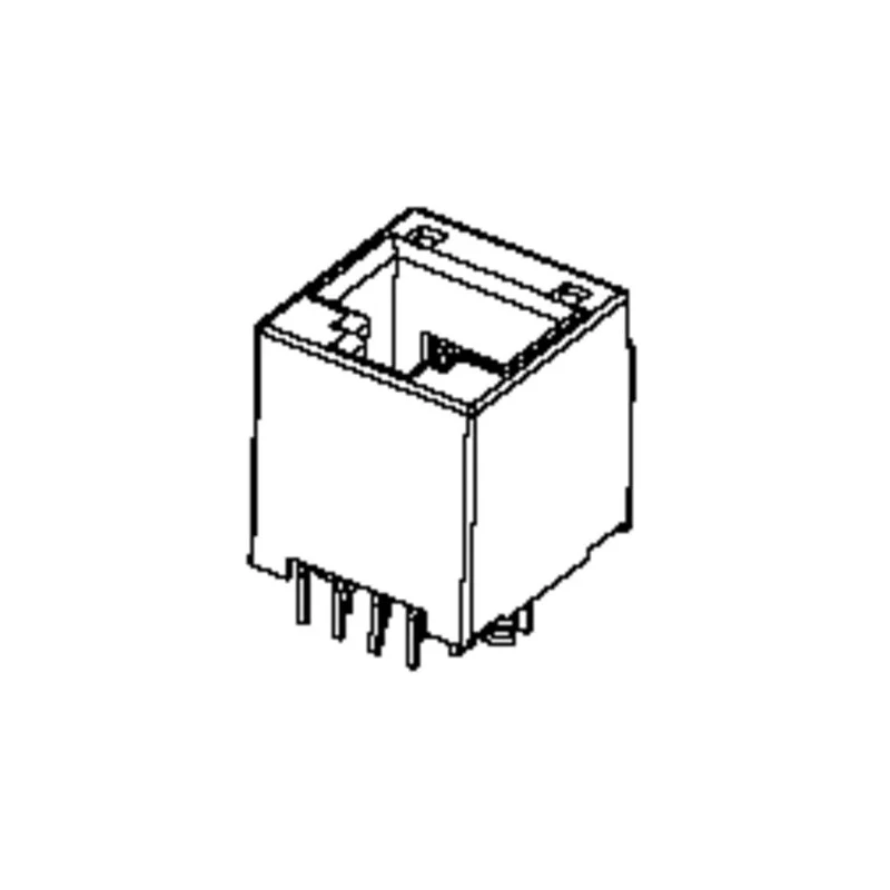 Molex RJ45 Connector Female Surface Mount Cat3 Unshielded Vertical 1 Port 6 Way 
