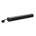 Legrand 16A 230V 9 Gang Trailing Socket & Power Distribution 3m Cable Type E 6 468 20