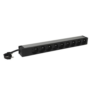 Legrand 16A 230V 9 Gang Trailing Socket & Power Distribution 3m Cable Type E 6 468 20