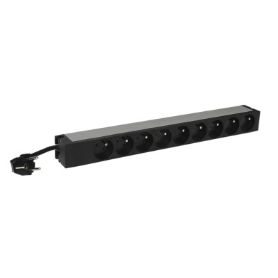 Legrand 16A 230V 9 Gang Trailing Socket & Power Distribution 3m Cable Type E 6 468 20