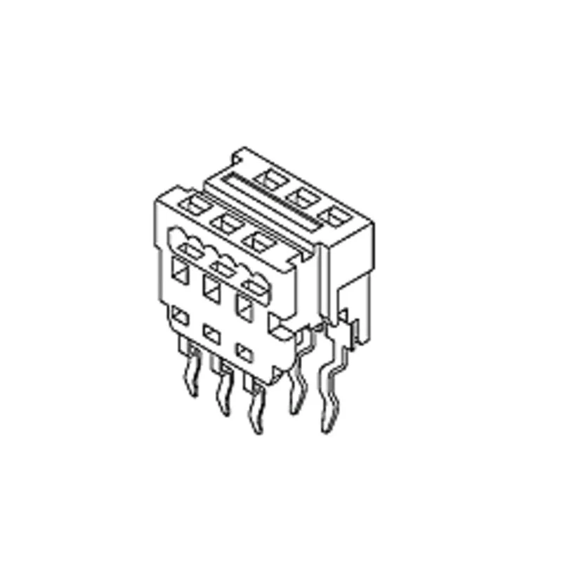 Molex 8-Way IDC Connector Female for Through Hole, 2 Row, 1.2A Current, 250V AC Voltage 90584-1308