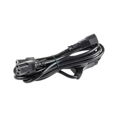 RS PRO Power Cord IEC C13 to Straight IEC C14 3 m 250V 10A Black PVC Jacket 178-9806