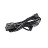 RS PRO Power Cord IEC C13 to Straight IEC C14 3 m 250V 10A Black PVC Jacket 178-9806