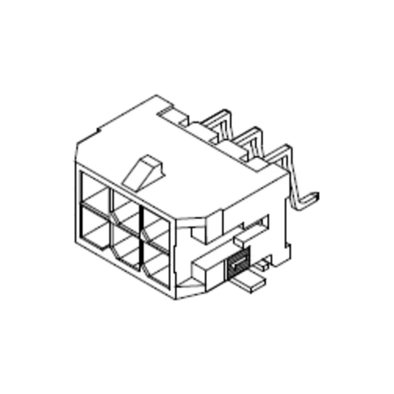 Molex Micro-Fit 3.0 Series Right Angle Surface PCB Header 12 Contacts 3 mm Pitch 2 Row Shrouded 43045-1211