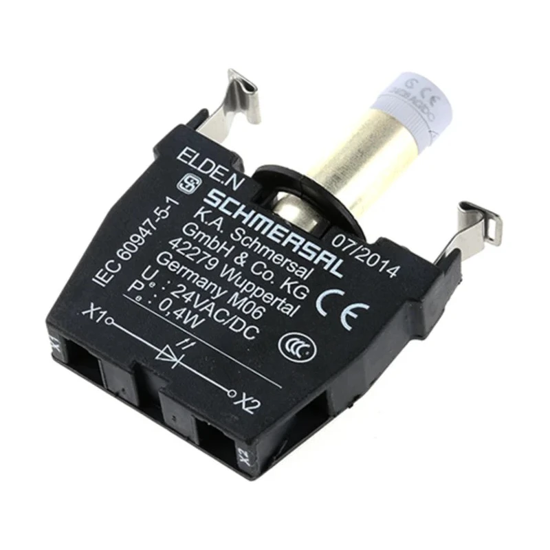 Schmersal ELDE.N Series Terminal Block 3-Way 8A Current Rating 0.5 to 2.5mm² Screw Terminal ELDE.N WS 24