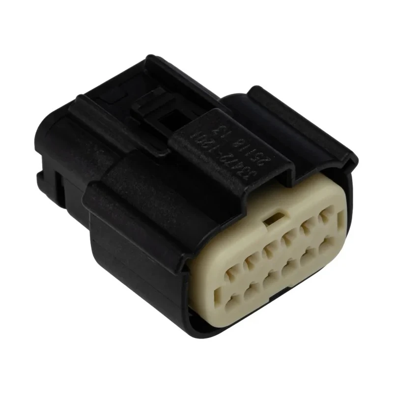 Molex Automotive Connector Female Natural Black Cable 12 Way Crimp Termination 33472-1201