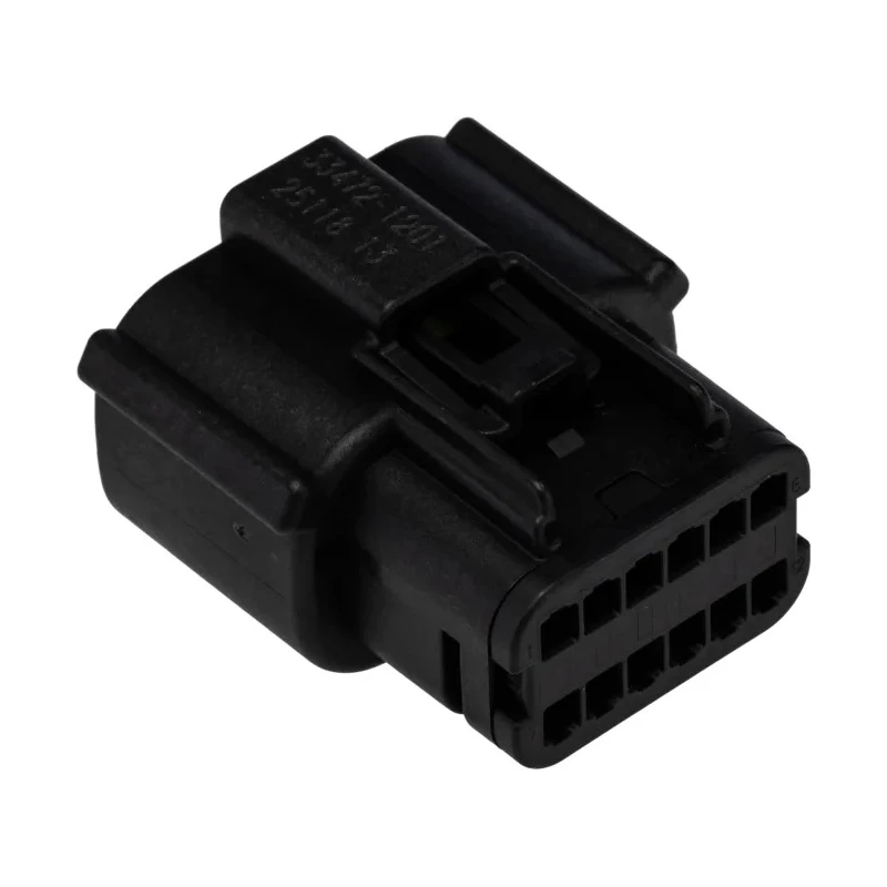 Molex Automotive Connector Female Natural Black Cable 12 Way Crimp Termination 33472-1201