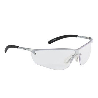 Bolle Safety SILIUM Safety Glasses Anti-Mist Scratch Resistant Clear Lens Brass Thermoplastic Frame SILPSI