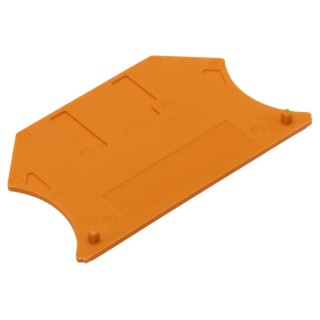 Weidmüller W Series Orange End Cover for Use with DIN Rail Terminal Blocks 1050060000