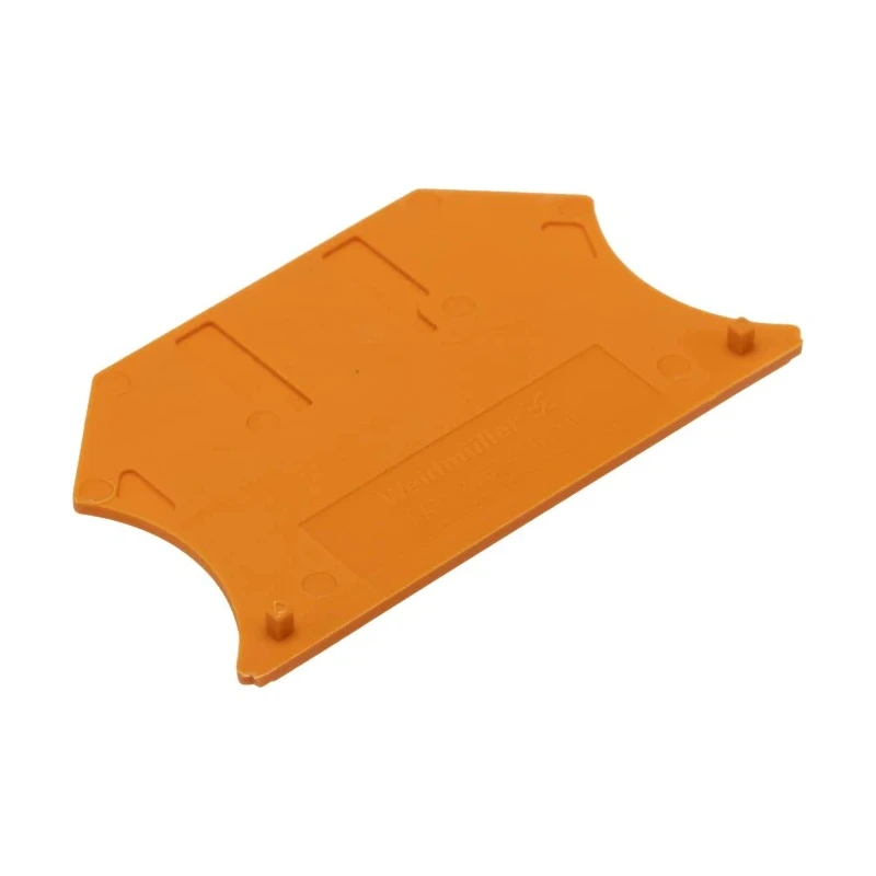Weidmüller W Series Orange End Cover for Use with DIN Rail Terminal Blocks 1050060000