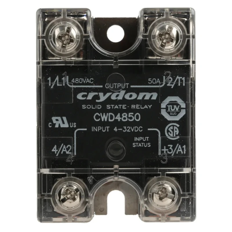 Crydom CW Series Solid State Relay Panel Mount 50 A Load Current 660 V AC Load 32V Control CWD4850