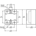 Crydom CW Series Solid State Relay Panel Mount 50 A Load Current 660 V AC Load 32V Control CWD4850