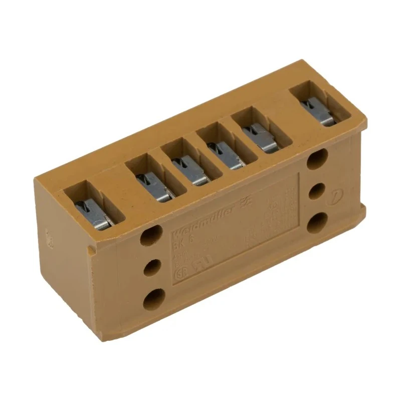Weidmüller SAK Series Non-Fused Terminal Block 6-Way 32A 400V Screw Mount 7906090000
