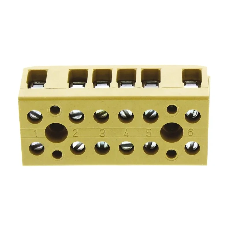 Weidmüller SAK Series Non-Fused Terminal Block 6-Way 32A 400V Screw Mount 7906090000
