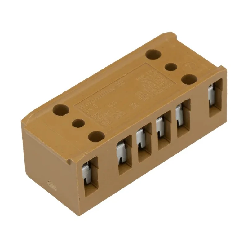 Weidmüller SAK Series Non-Fused Terminal Block 6-Way 32A 400V Screw Mount 7906090000