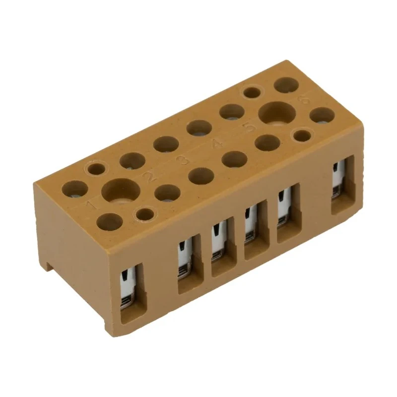 Weidmüller SAK Series Non-Fused Terminal Block 6-Way 32A 400V Screw Mount 7906090000